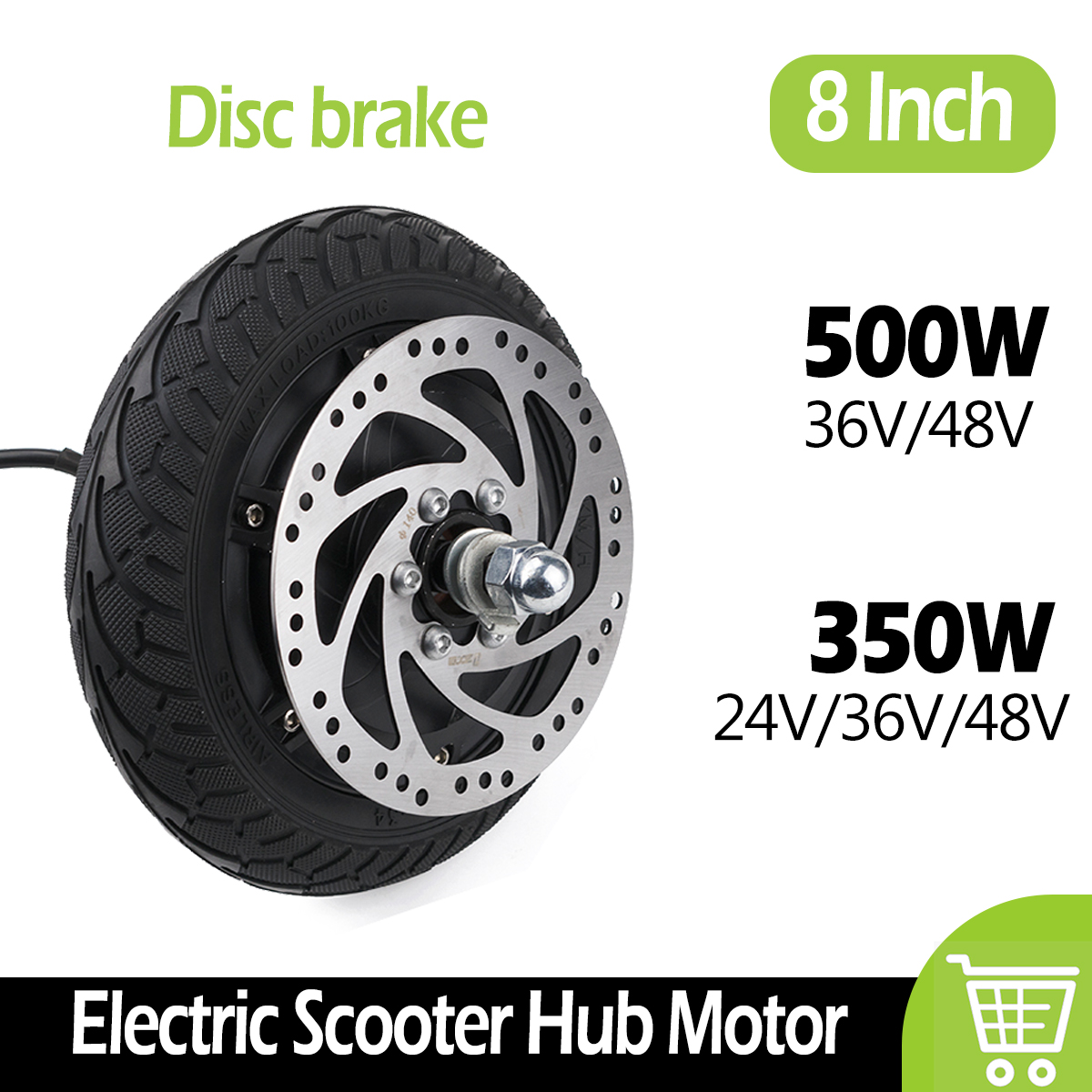 Electric Scooter 500W - 8-дюймовый электрический двигатель для скутера, бесщеточный