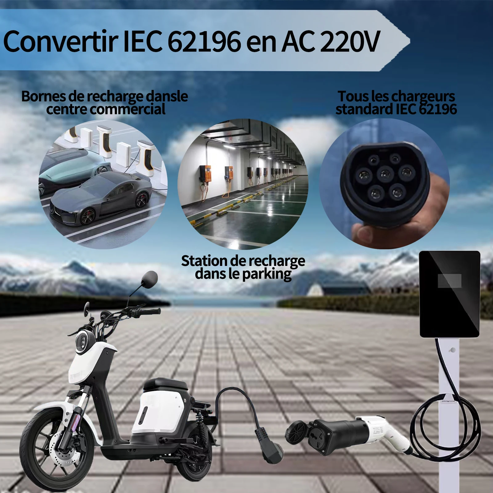 Type2 Адаптер зарядного устрой – обзор и цена Electric Scooter Charger