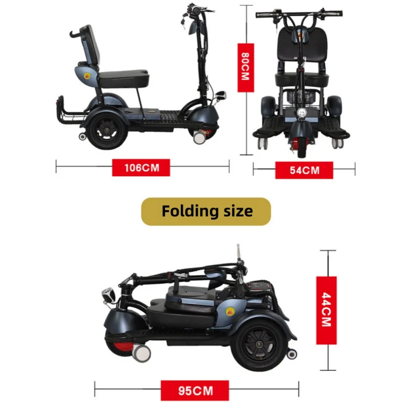 Складной электрический трицикл – обзор и цена Folding Electric Scooter