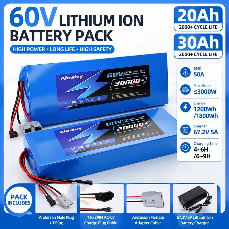   Литиевая батарея 60В 20Ач 30 – обзор и цена 60V 30Ah 21700 Battery Pack