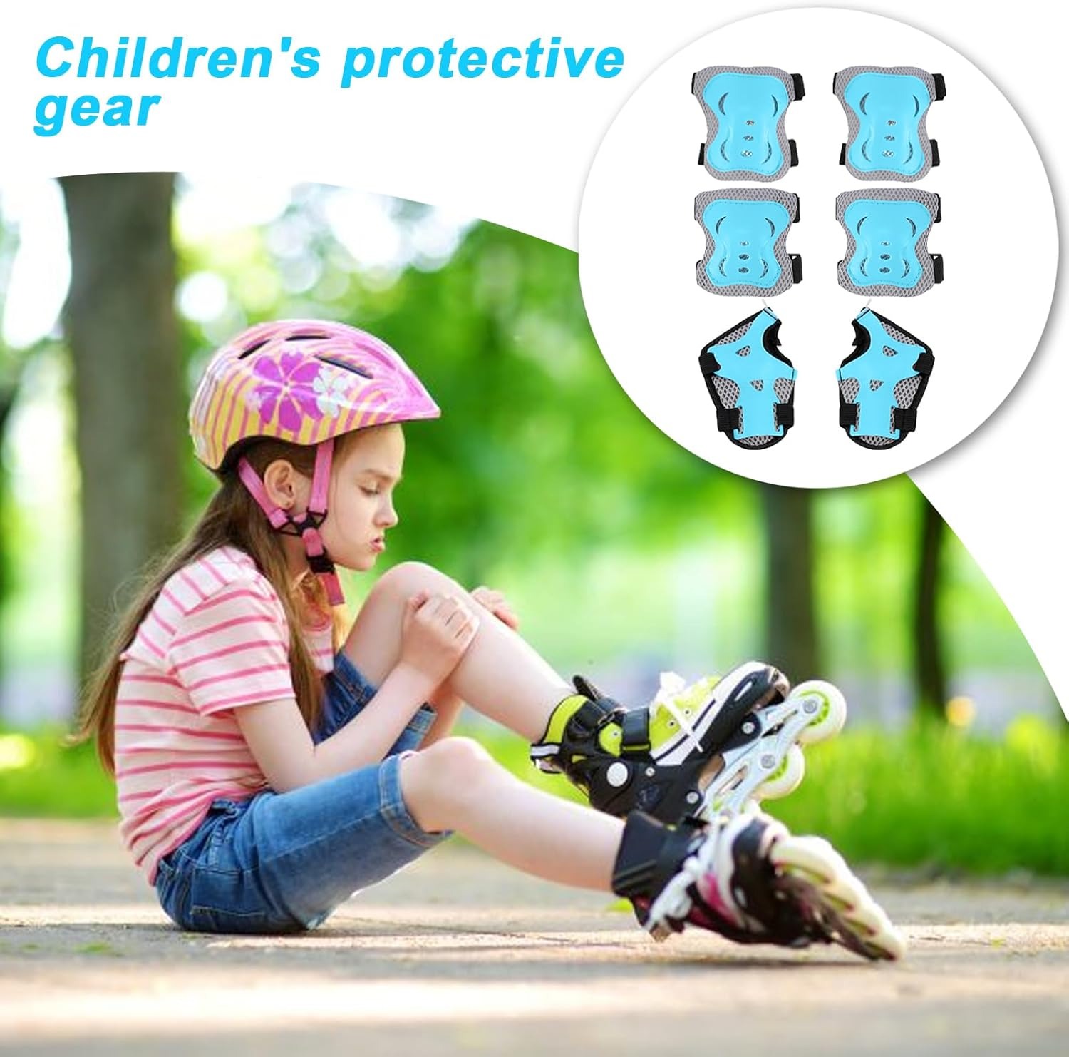Детские наколенники Налокотник – обзор и цена Scooter Helmet Set